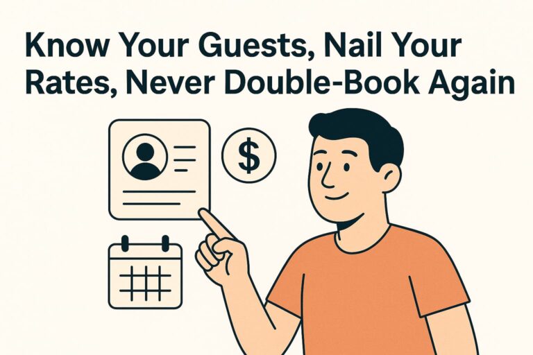 Know Your Guests, Nail Your Rates, Never Double-Book Again
