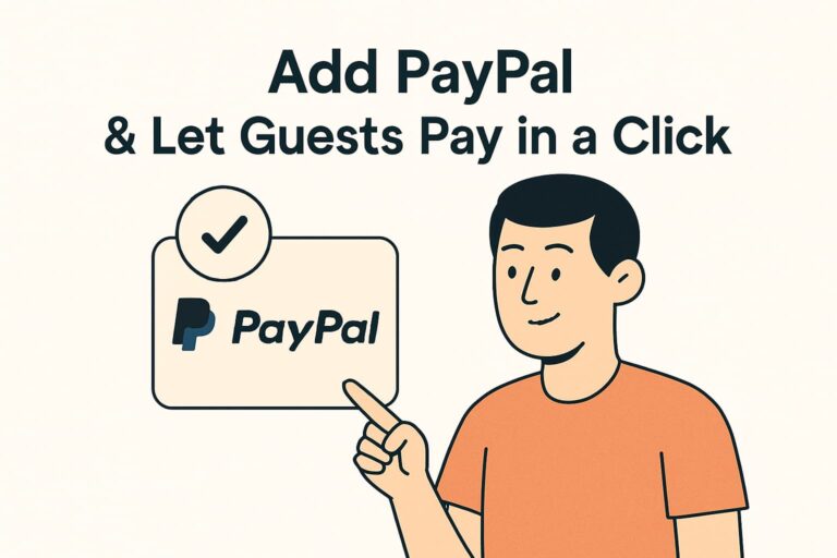 Add PayPal & Let Guests Pay in a Click