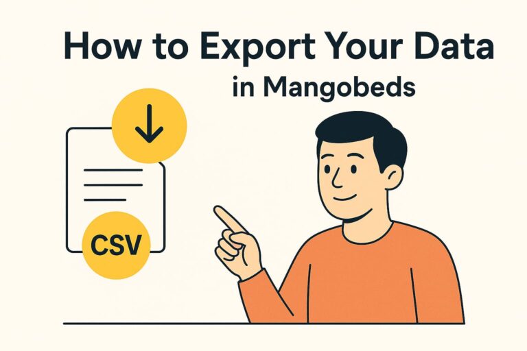 How to Export Your Data in Mangobeds