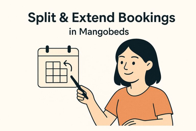 Split & Extend Bookings in Mangobeds