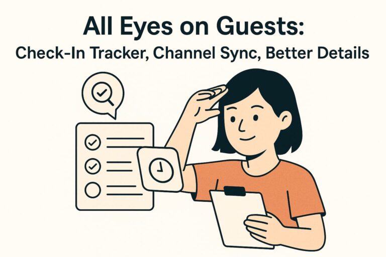 All Eyes on Guests: Check-In Tracker, Channel Sync, Better Details
