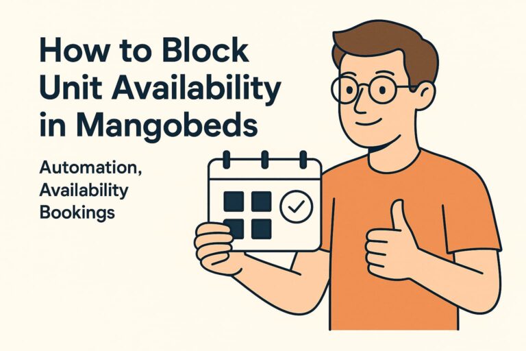 How to Block Unit Availability in Mangobeds