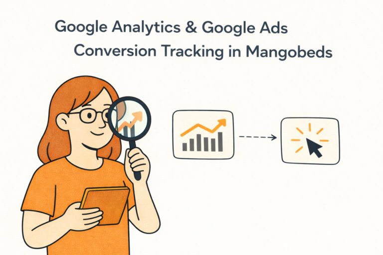 Google Analytics & Google Ads Conversion Tracking in Mangobeds