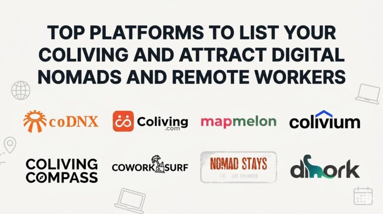 Top Platforms to List Your Coliving and Attract Digital Nomads and Remote Workers