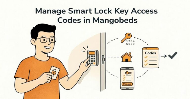 Manage Smart Lock Key Access Codes in Mangobeds